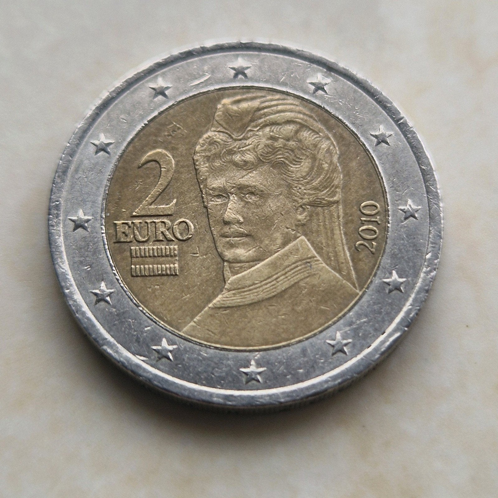 2010, Austria , 2 Euro Coin, Ophalen of Verzenden, 2 euro