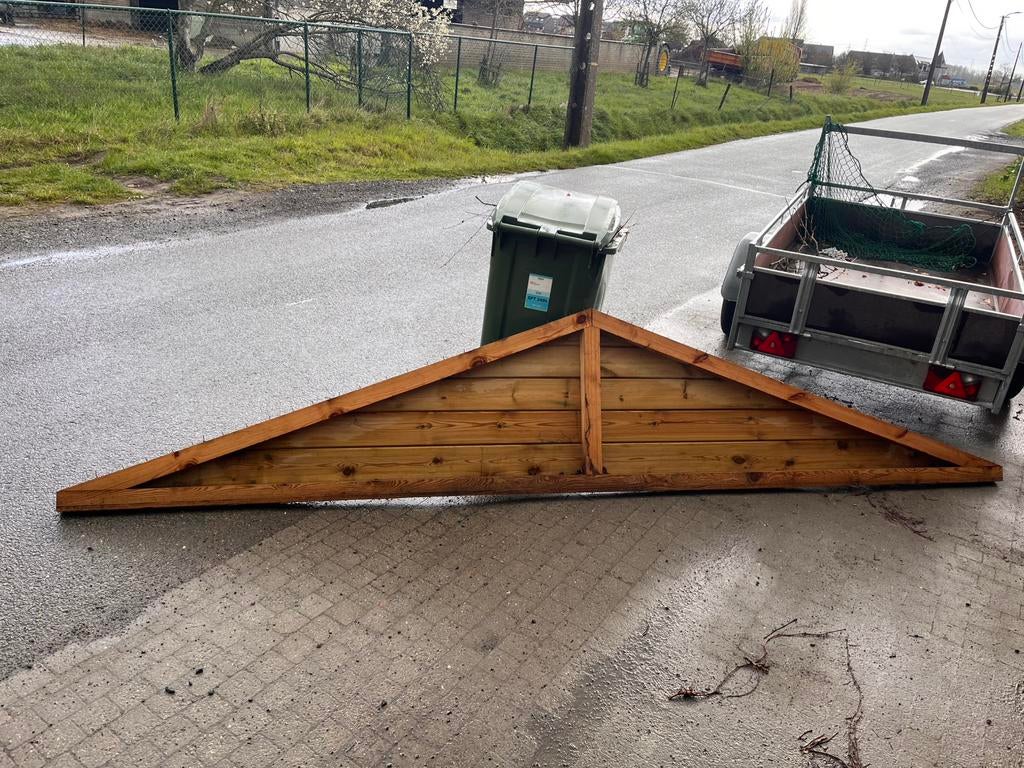 Houten spanten voor dak, Tuin en Terras, Palen, Balken en Planken, Gebruikt, Balken, Ophalen