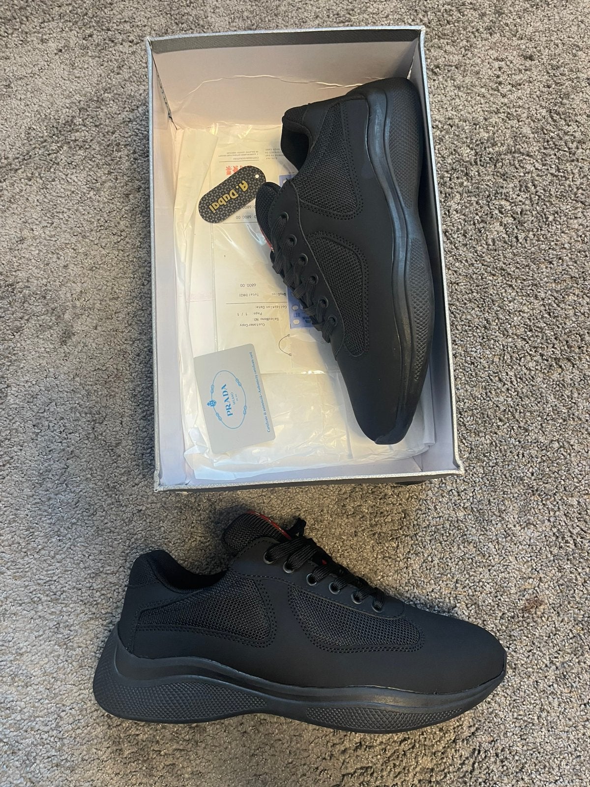 Gobelets Prada noirs, Vêtements | Hommes, Chaussures, Enlèvement ou Envoi, Comme neuf