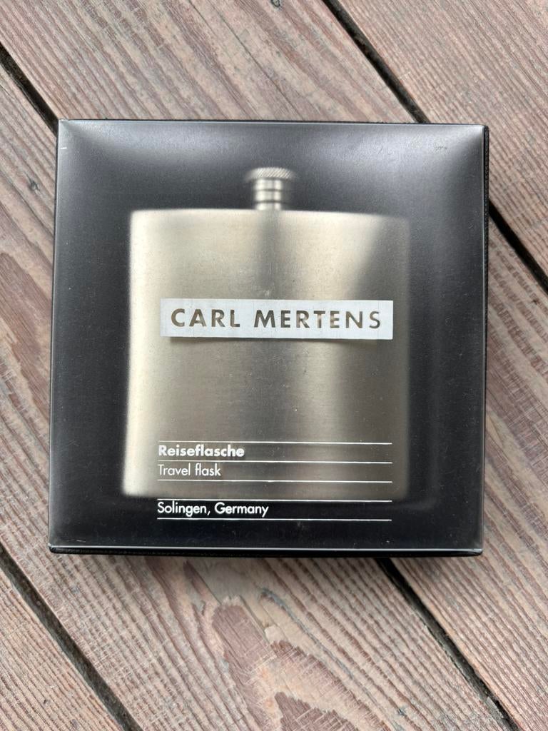 Stijlvolle travel flask/ heupfles van Carl Mertens, Ophalen, Nieuw