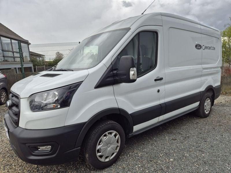 Ford Transit 310M L2H2 TD Trend FWD, Auto's, Voorwielaandrijving, Zwart, 4 cilinders, Wit