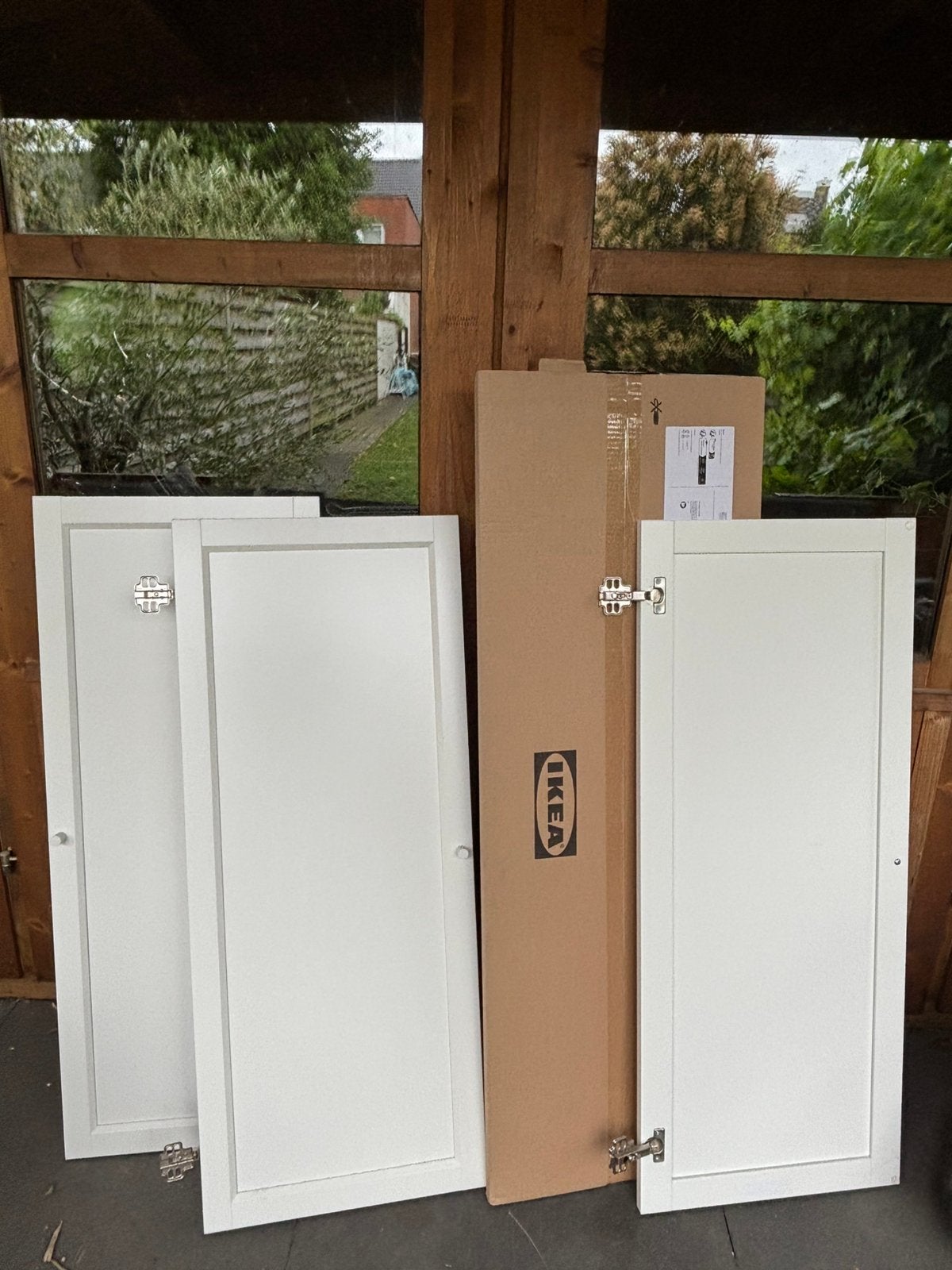 4x OXBERG (ikea) kastdeur WIT 49x97, Doe-het-zelf en Bouw, Deuren en Vliegenramen, Ophalen, Zo goed als nieuw