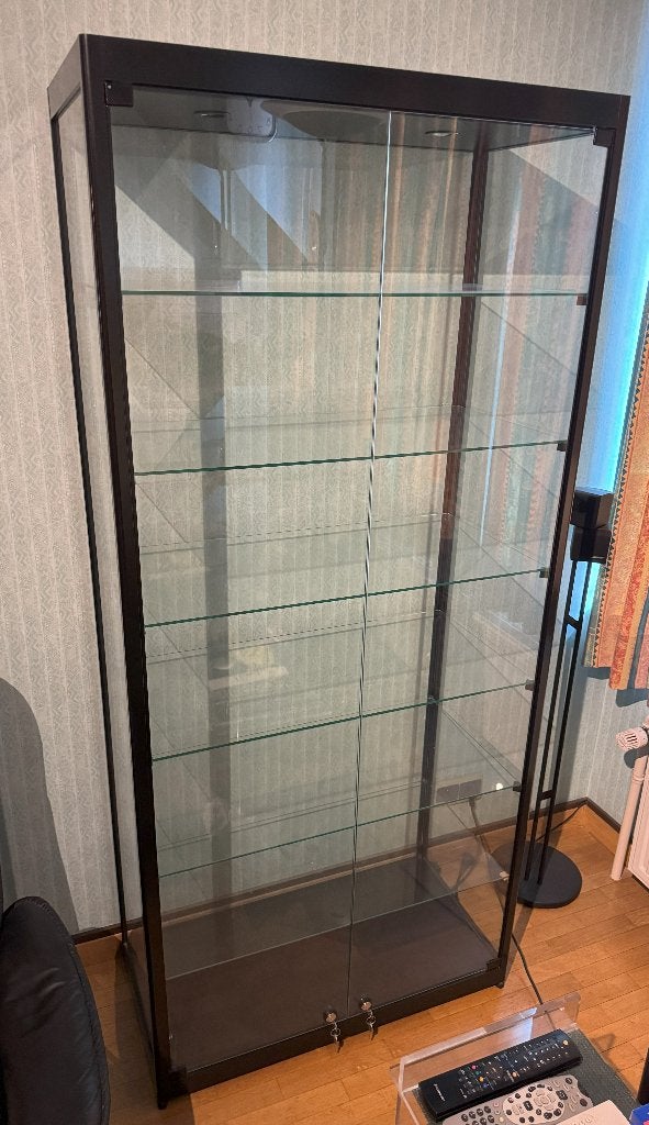 Vitrine, Maison & Meubles, Avec porte(s), Verre, Utilisé, 50 à 100 cm