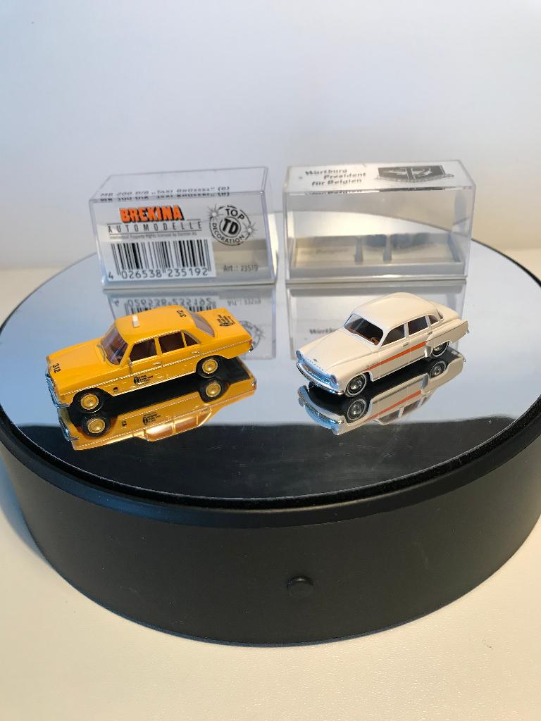 TAXI JAUNE + WARTBURG PRESIDENT - BREKINA - 1:87, Envoi, Neuf, Voiture, Brekina