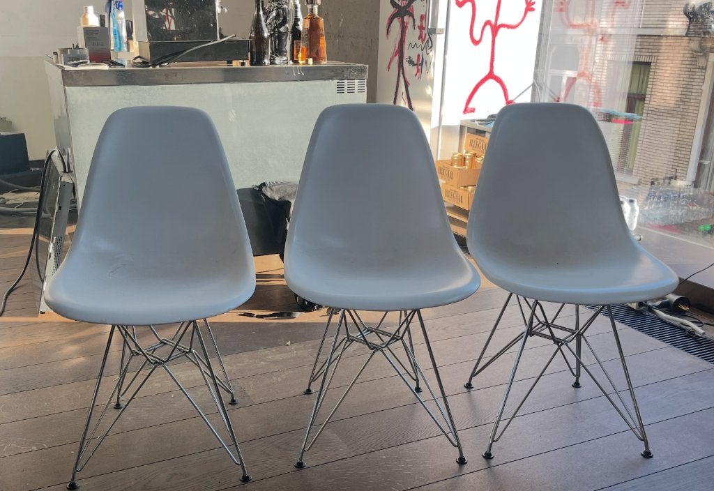 vitra eames dsr, Huis en Inrichting, Stoelen, Ophalen, Design vitra chair, Gebruikt, Drie