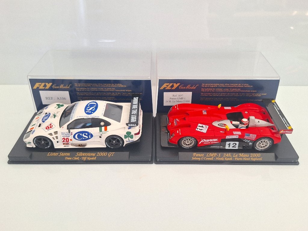 Fly 1 x Lister storm Silverstone 1 x Panoz 24H Le-Mans, Overige merken, Racebaan, Nieuw, Ophalen of Verzenden