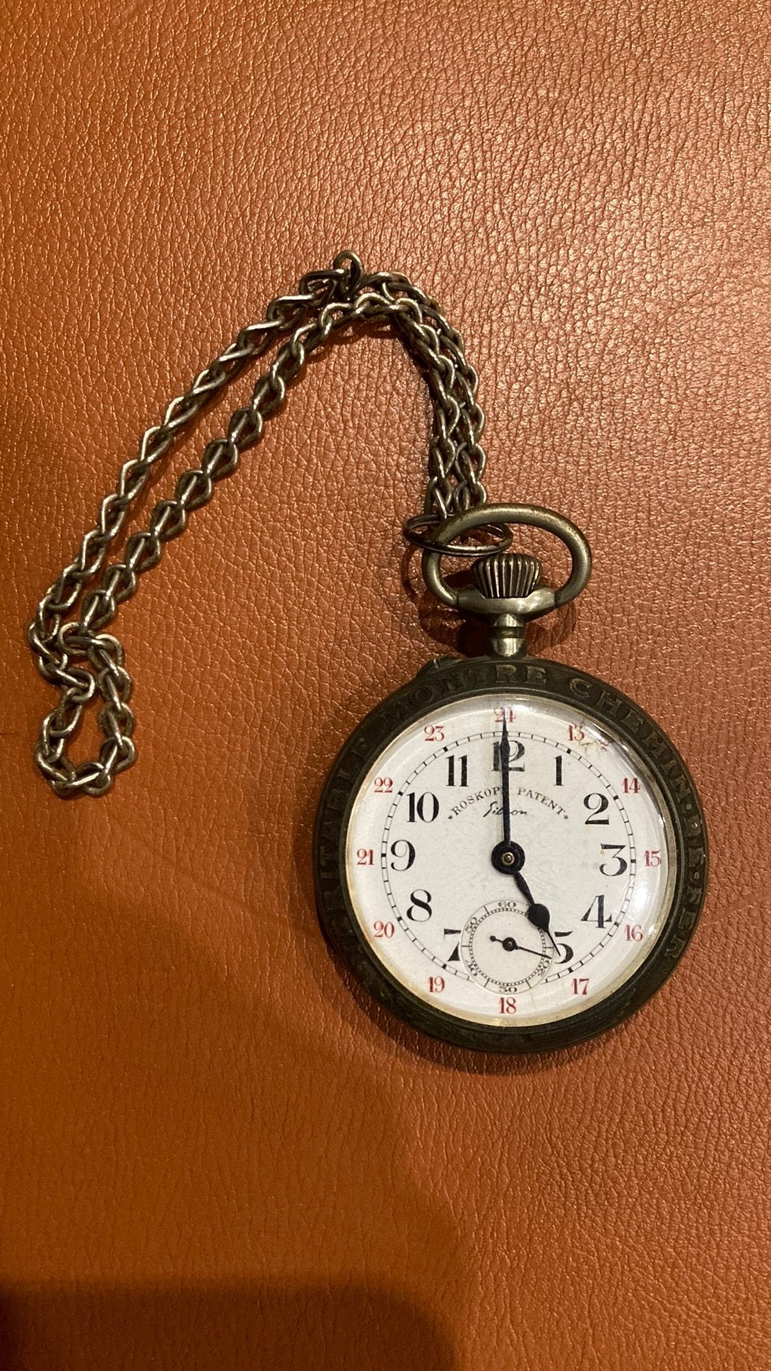 Montre Roskopf Patent Filson - "Chemin de Fer", Enlèvement ou Envoi, Montre de poche