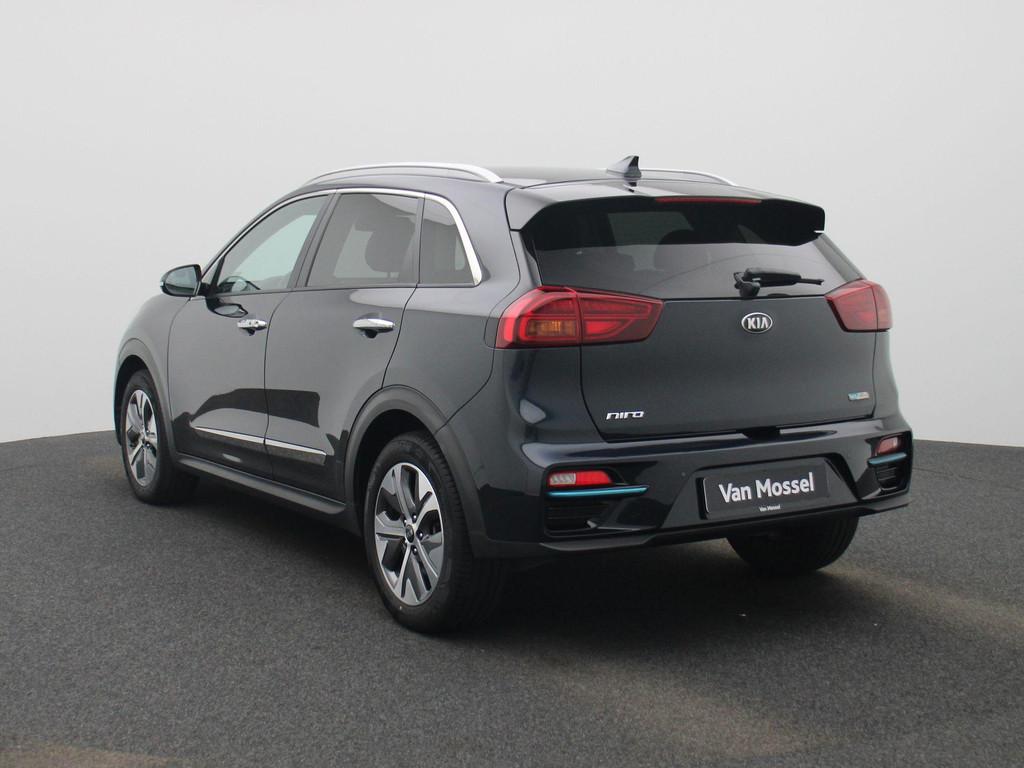 KIA Niro e-Niro 150kW More LEDER | Zetel -en stuurverw. | NA, Stof, Gebruikt, Blauw, 5 zetels