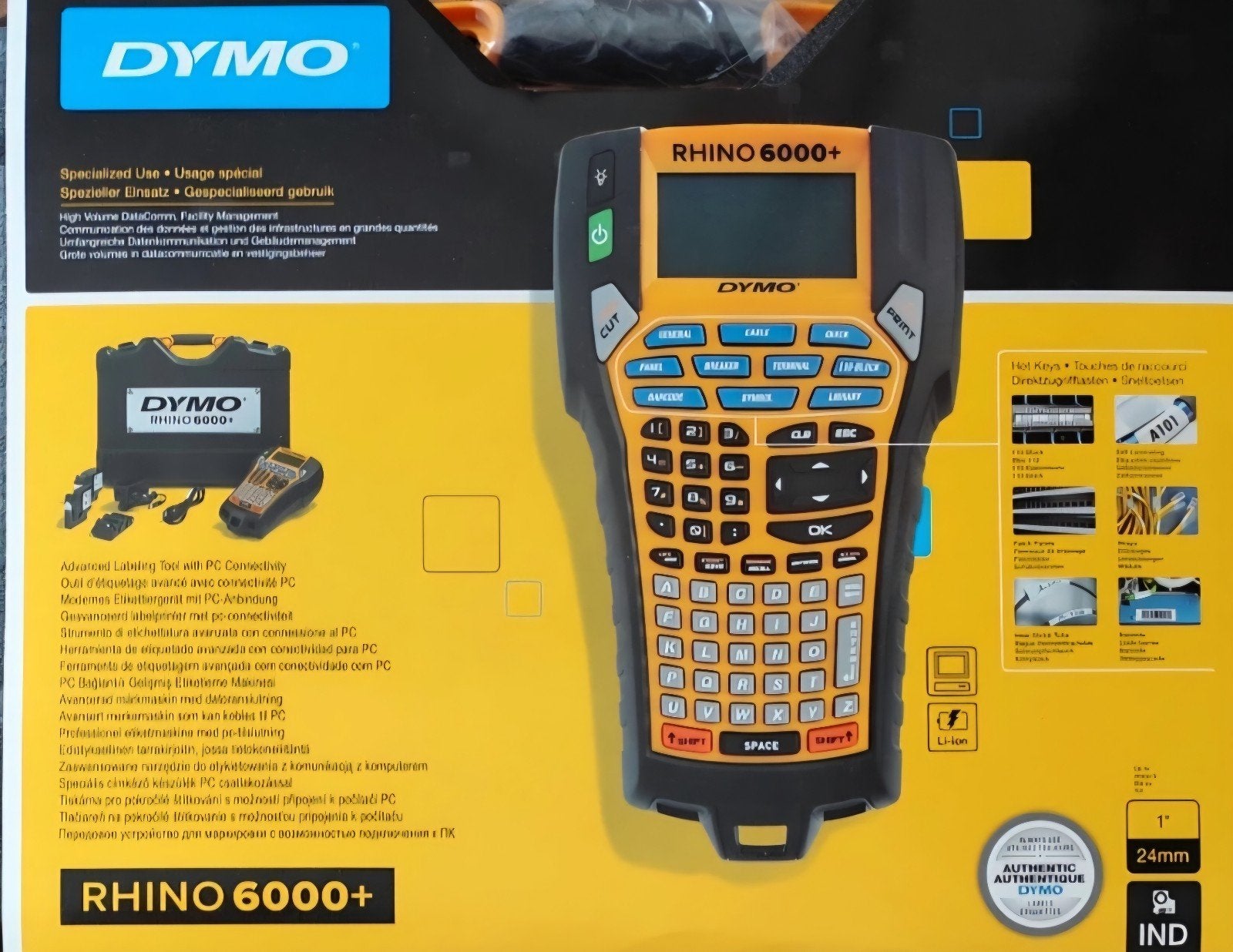 Dymo rhino étiqueteuse 6000+ +20 cartouches Label, Informatique & Logiciels, Étiqueteuses, Enlèvement ou Envoi