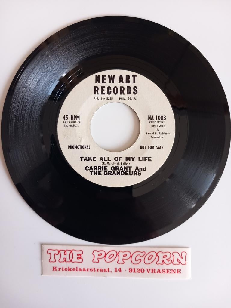 CARRIE GRANT. TAKE ALL OF MY LIFE. 1962 USA 45T, Ophalen of Verzenden