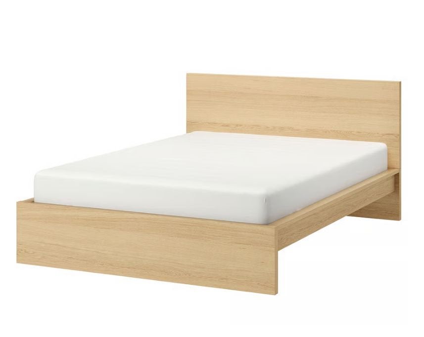 Cadre de lit MALM IKEA, Enlèvement, Utilisé, 200 cm, Bois