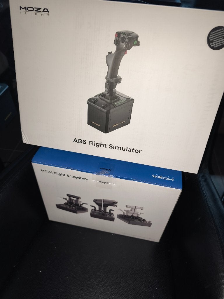 Moza FFB Bundel AB6 Stick/Base +  MTQ Throttle + 2x Clamps, Computers en Software, Ophalen, Zo goed als nieuw, Moza