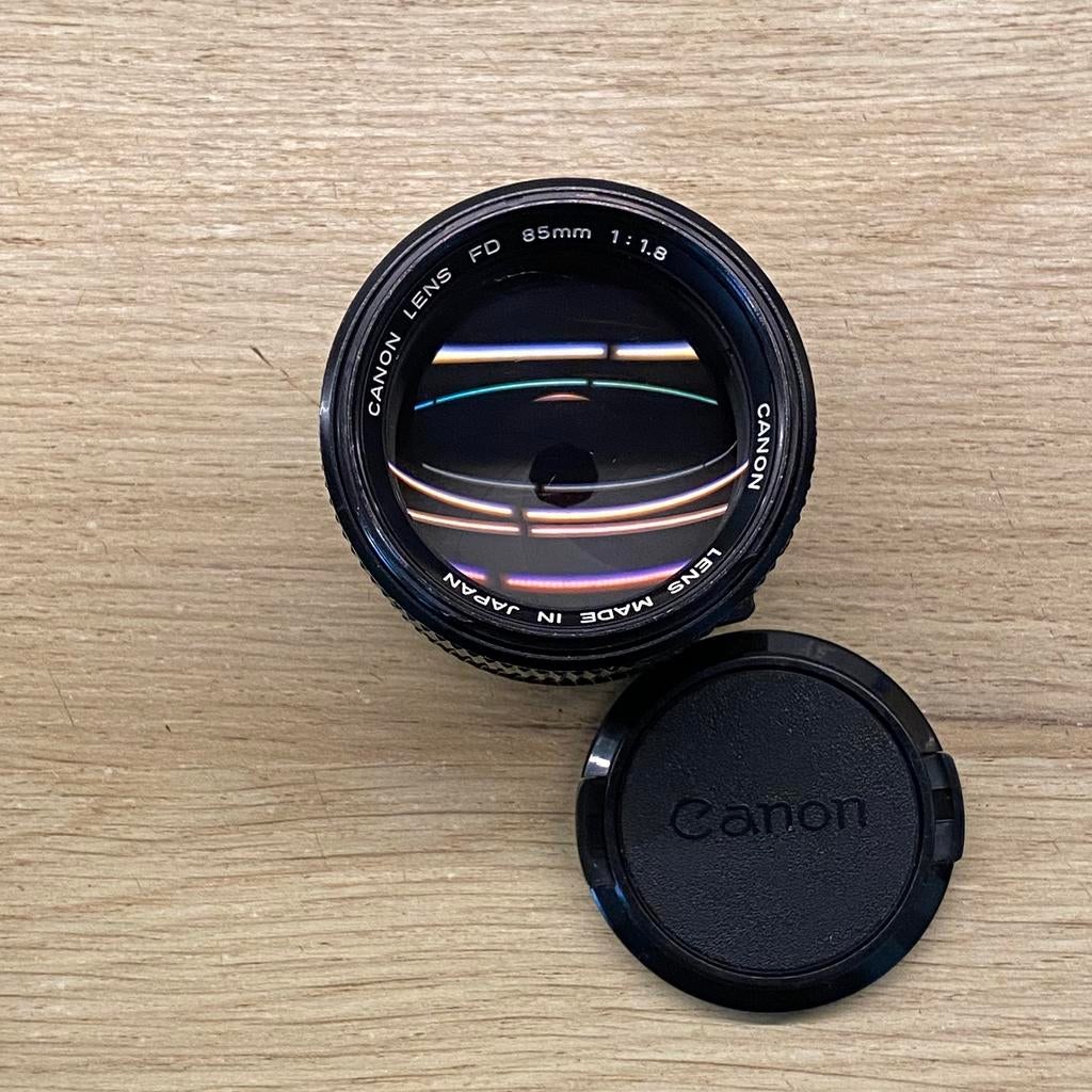 Canon New FD 85mm f1.8*bijna nieuw, Audio, Tv en Foto, Fotocamera's Analoog, Ophalen of Verzenden, Zo goed als nieuw, Spiegelreflex