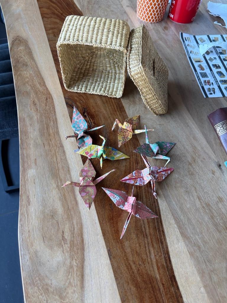 Origami kraanvogels, Meerkleurig, Nieuw, Ophalen of Verzenden, Japandi