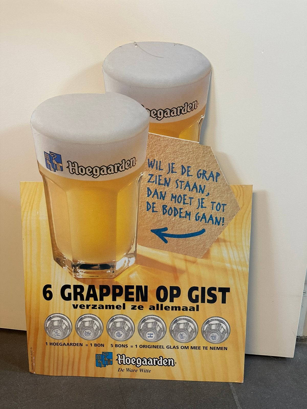 Hoegaarden reclamebord, Verzamelen, Ophalen of Verzenden, Reclamebord