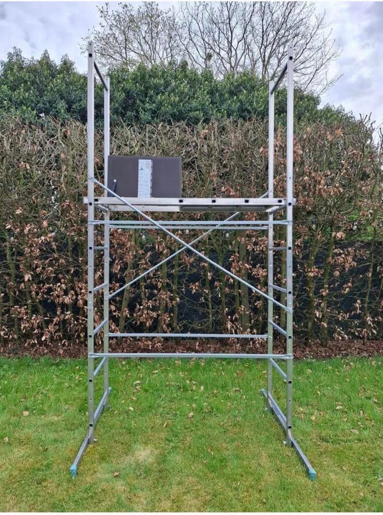 Alu steiger te koop, Doe-het-zelf en Bouw, Steigers, Ophalen, Zo goed als nieuw
