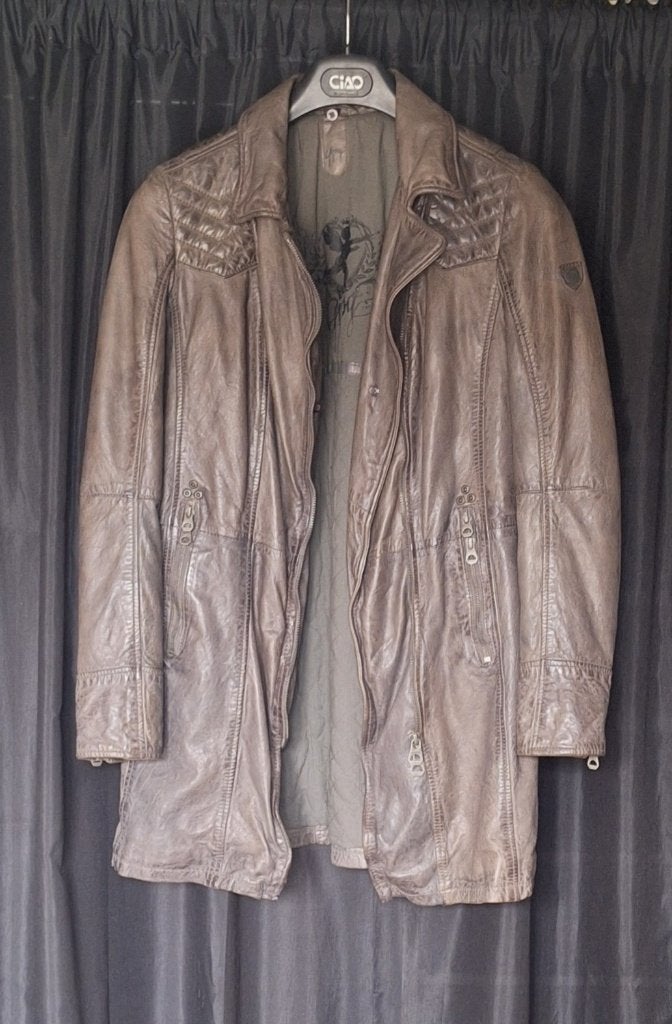 Lederen jas - Gipsy by Mauritius, Maat : L, Nieuw, Ophalen of Verzenden, Groen, ANDERE