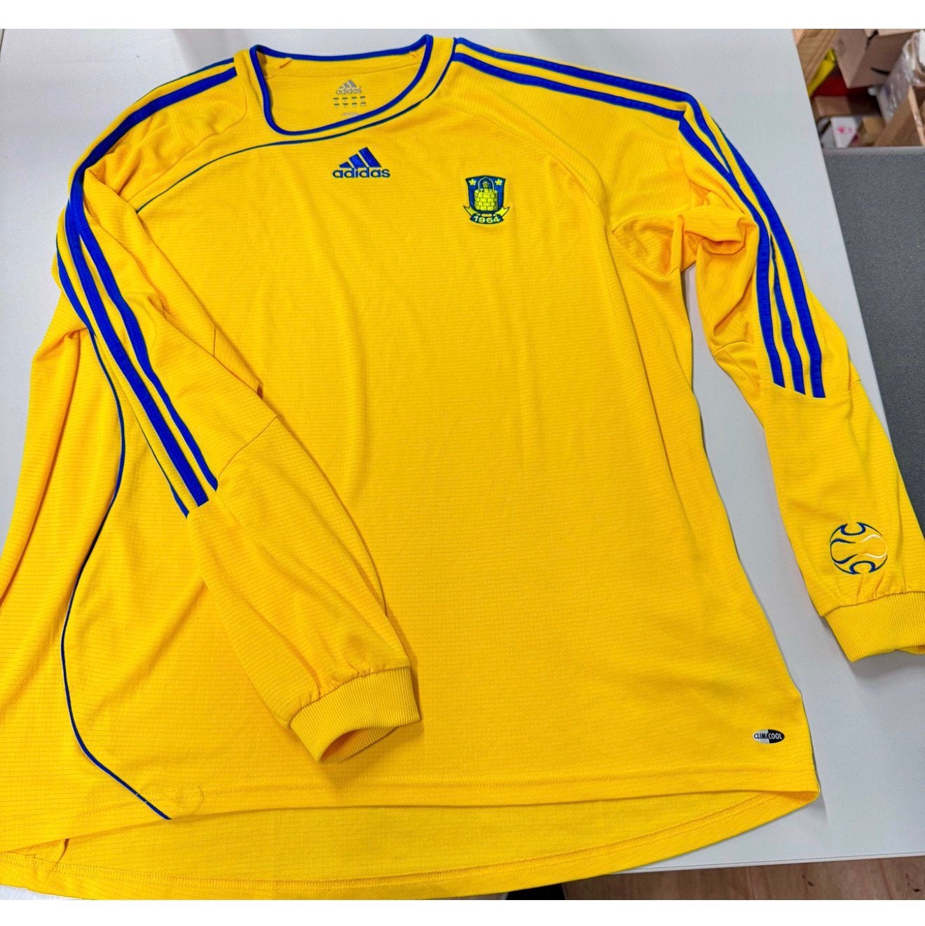 Brondby Denemarken shirt XL Voetbalshirt Adidas Maglia, Ophalen of Verzenden, Zo goed als nieuw, Shirt