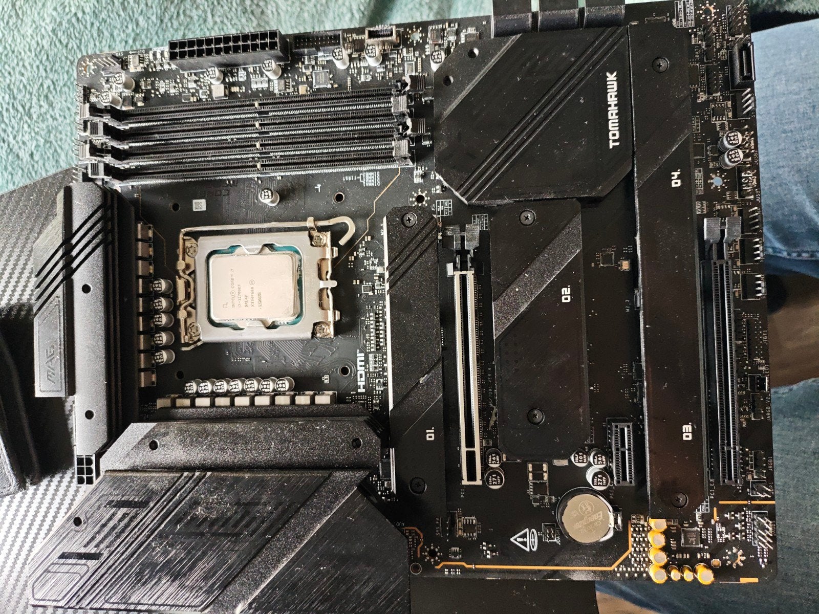 MSI z790 tomahawk wifi + i7-12700 kf, Ophalen, LGA 1700, Gebruikt, ATX