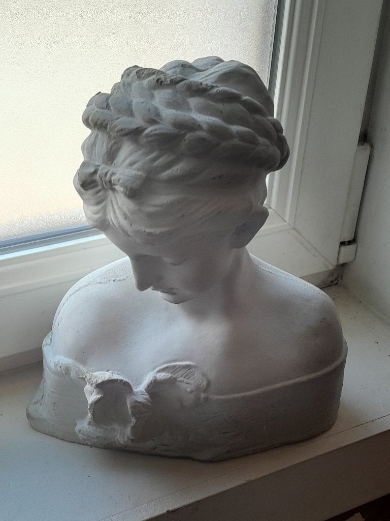 Buste de femme en pierre, Buste, Enlèvement, 20 - 50 cm, Matériau naturel
