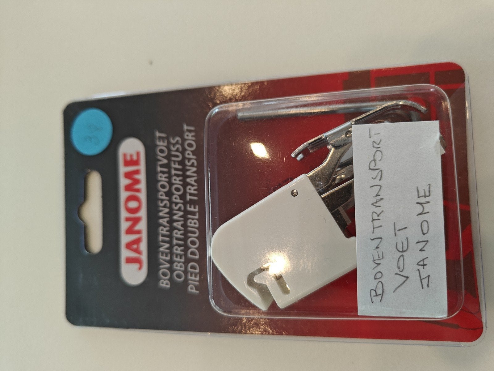 boventransportvoet Janome 7mm, Hobby en Vrije tijd, Ophalen, Nieuw, Janome