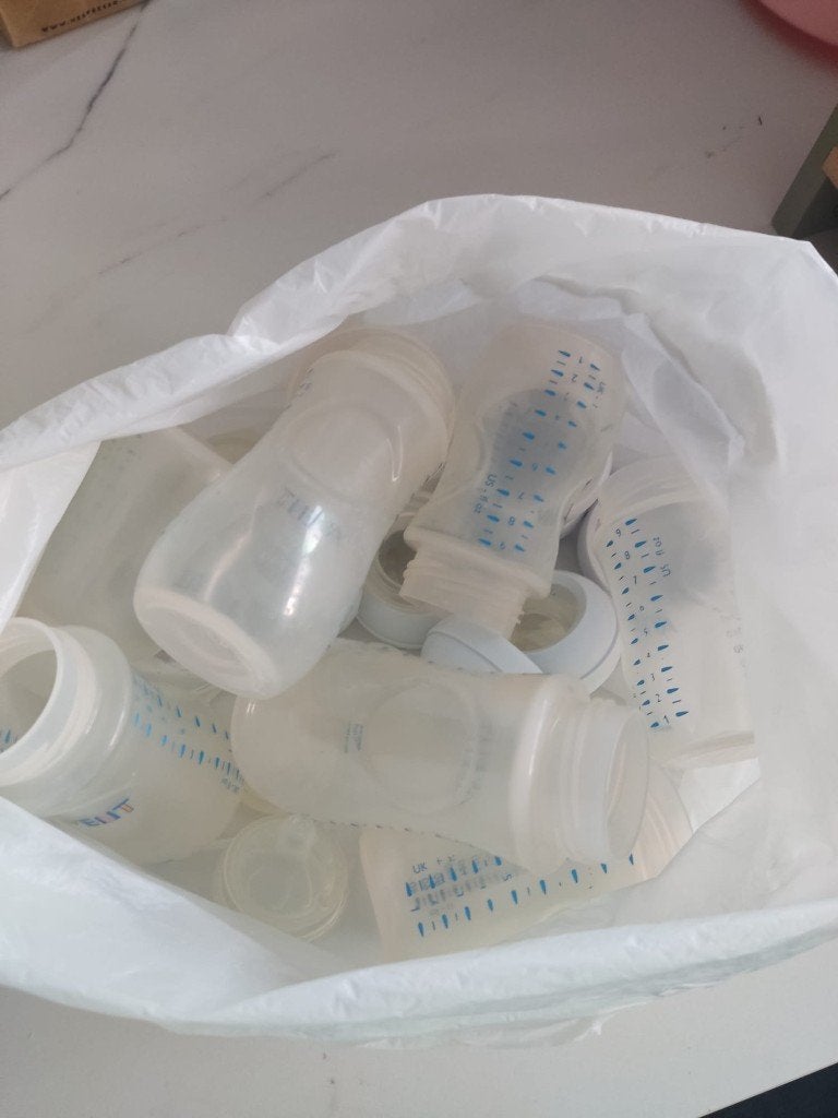 magnetron sterelisator + afdruiprek + flessen Filips Avent, Kinderen en Baby's, Ophalen, Zo goed als nieuw