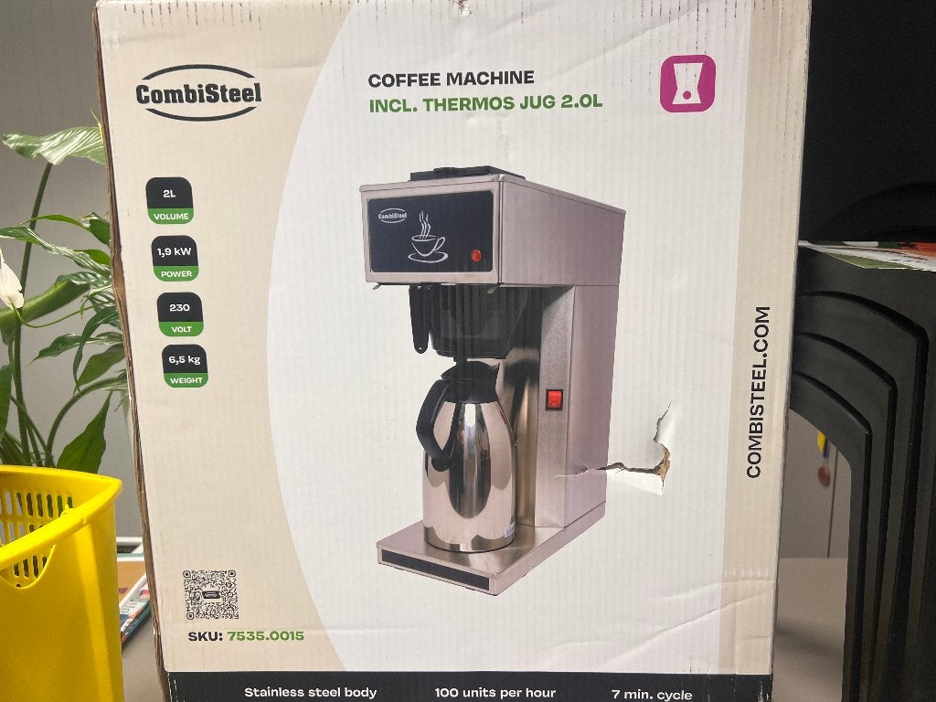 Koffiemachine Combisteel, Electroménager, Cafetières, Enlèvement ou Envoi, Cafetière, 10 tasses ou plus, Café moulu