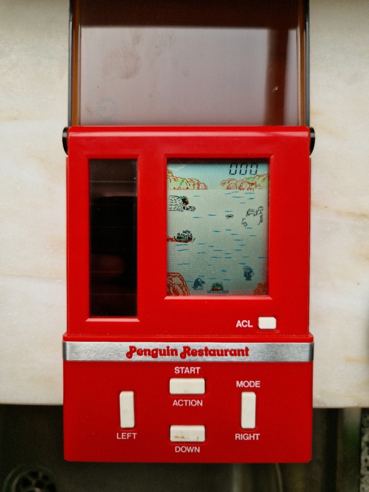 GAMA TRONIC Penguin Restaurant – Vintage LCD Handheld Game (, Games en Spelcomputers, Spelcomputers | Overige, Ophalen of Verzenden
