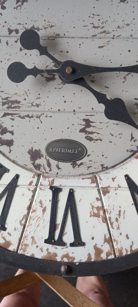 Wandklok riverdale, Huis en Inrichting, Woonaccessoires | Klokken, Ophalen, Zo goed als nieuw, Wandklok