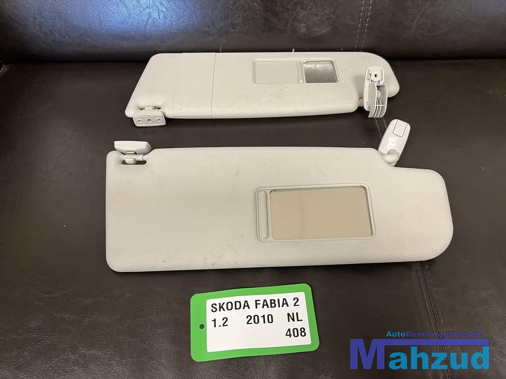 SKODA FABIA 2 Links rechts zonneklep 2006-2014, Infoline@skoda-auto.cz, Tr. Vaclava Klementa 869
293 01  Mlada Boleslav, CZ, Utilisé