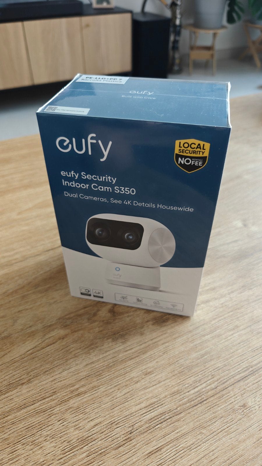 Eufy S350 4K security cam., Ophalen of Verzenden, Nieuw, Binnencamera