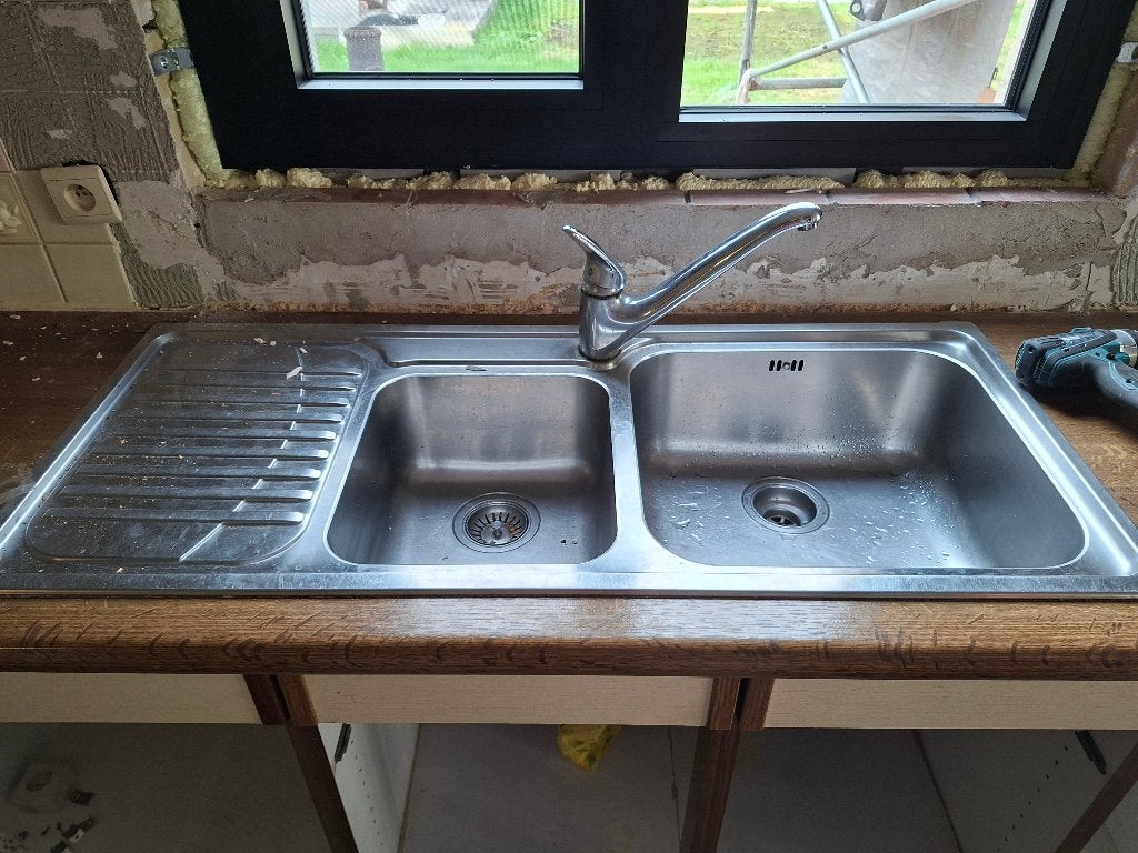 Spoelbak Inox Franke, 25 à 50 cm, 100 à 150 cm, Enlèvement, Utilisé