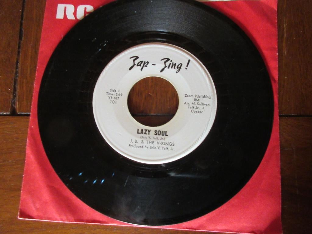 J. B. & The V-Kings ‎– Lazy Soul /I've Got Dreams, Pressage original, Enlèvement ou Envoi, Utilisé, R&B et Soul