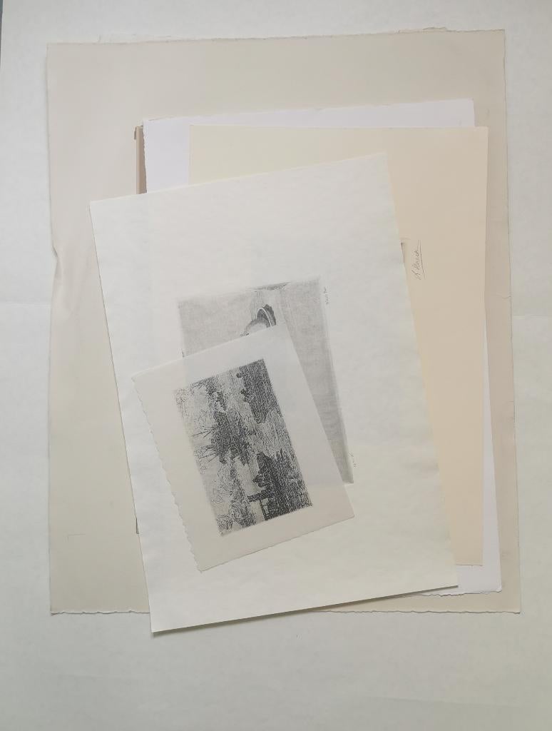 Antwerpse grafiek, Antiek en Kunst, 30 cm, Ets, Ophalen of Verzenden, Gesigneerd