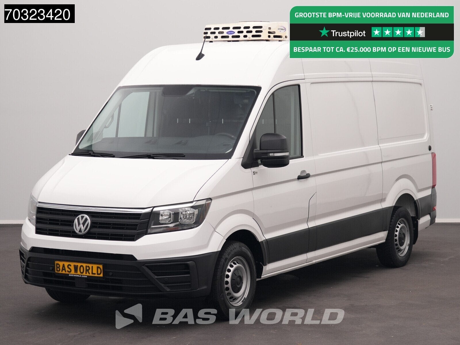 Volkswagen Crafter 140pk Koelwagen L3H3 Carrier Citimax 280, Auto's, Bestelwagens en Lichte vracht, Stof, Gebruikt, Euro 6, 4 cilinders