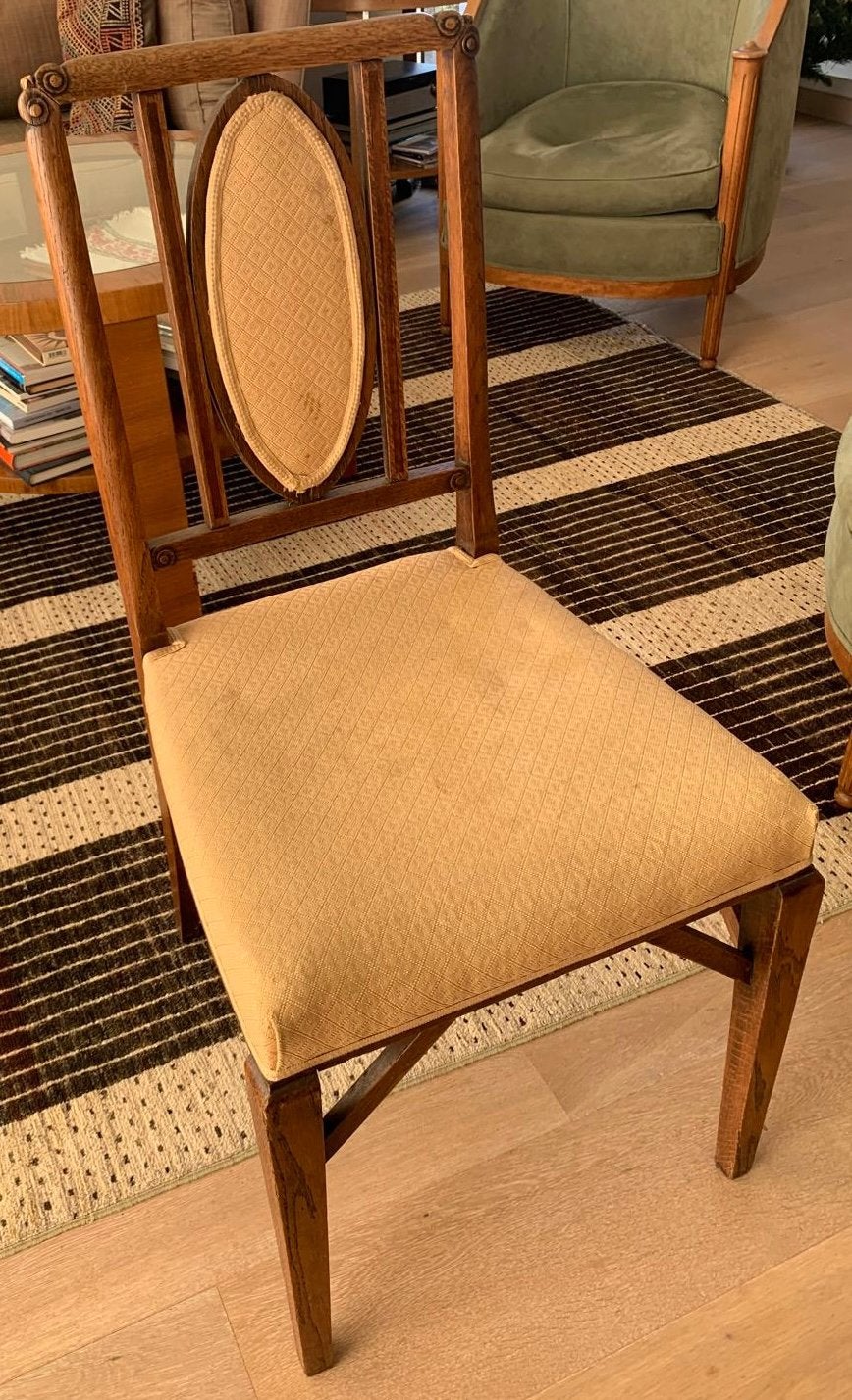 Set van 6 houten stoelen (beukenhout) - Begin 20e eeuw, Antiek en Kunst, Ophalen