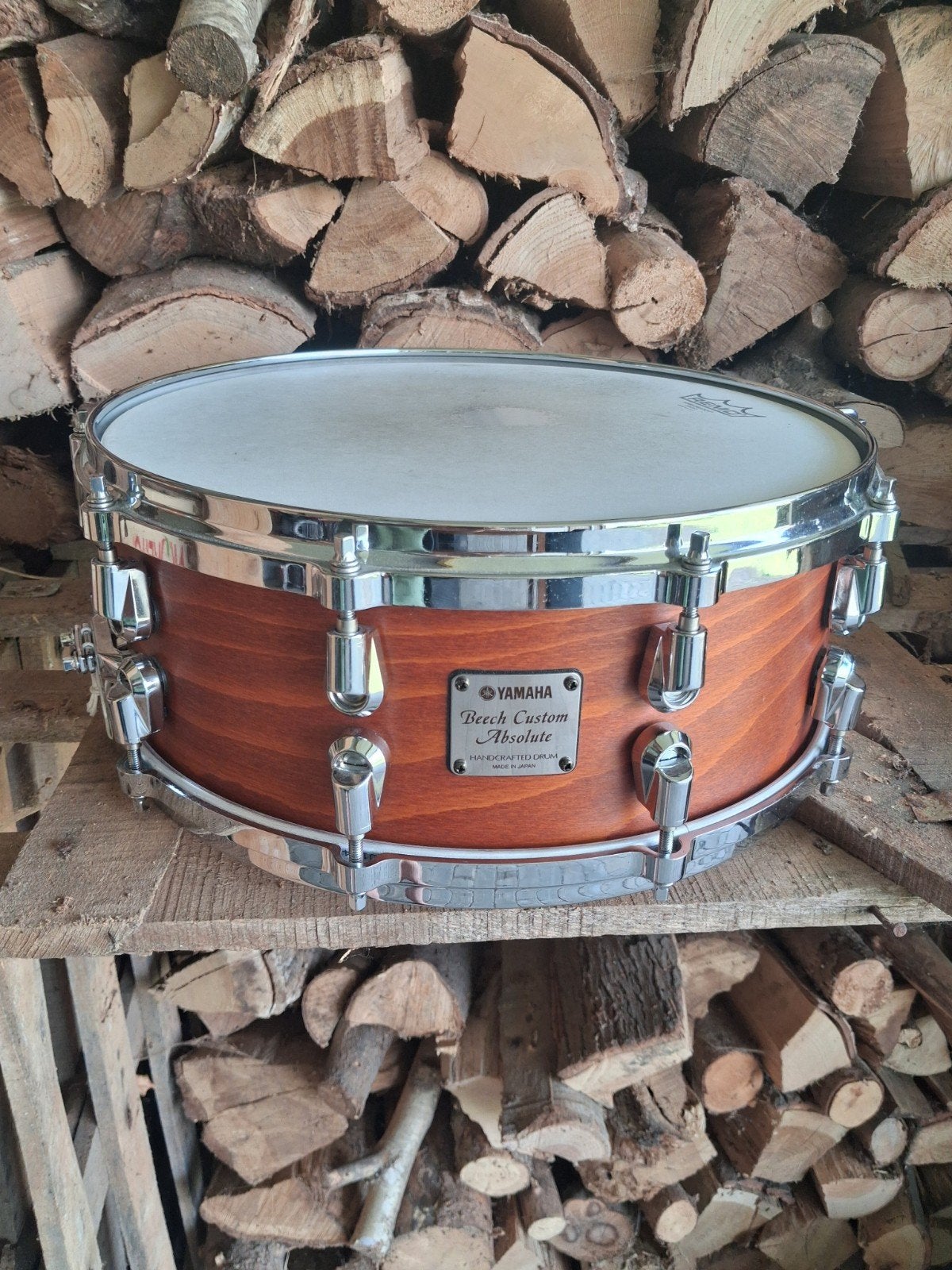 Yamaha 14"x5.5" Beech Custom Absolute snaredrum, Ophalen of Verzenden, Yamaha