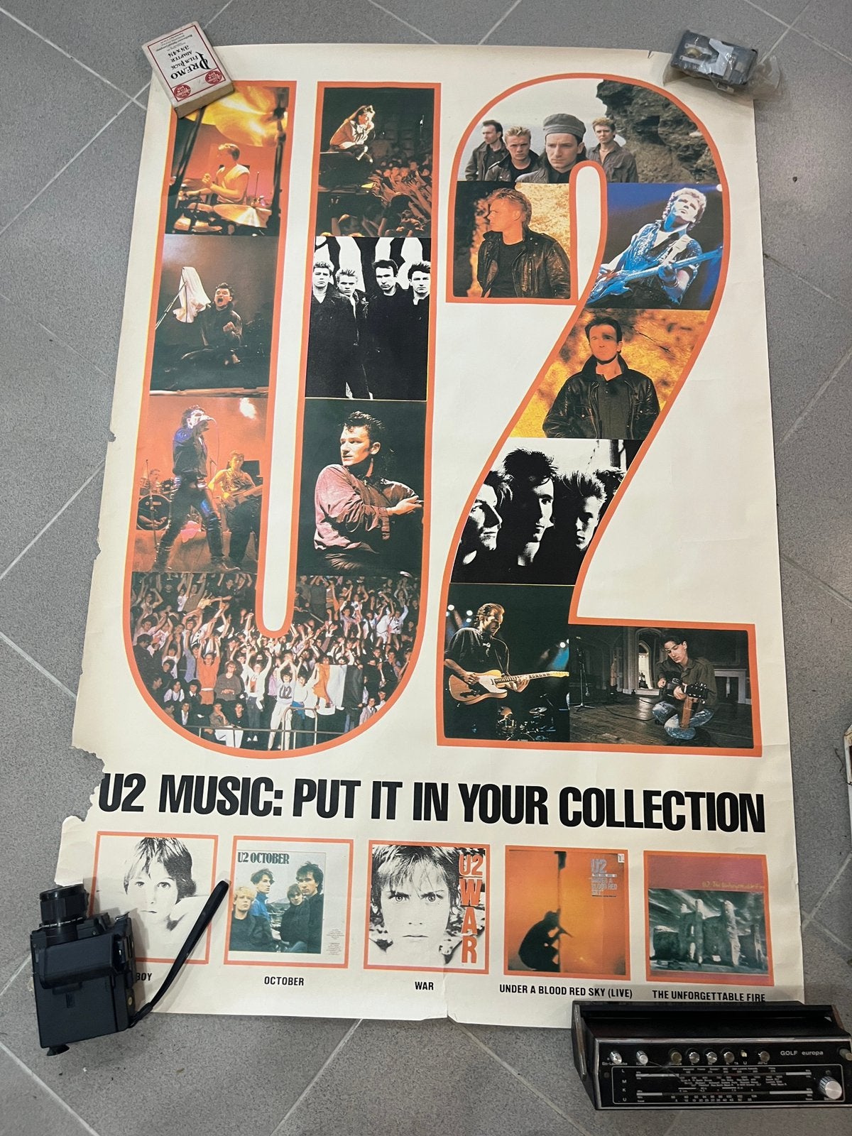 Lot 4 vintage U2 posters, Verzamelen, Ophalen of Verzenden, Zo goed als nieuw