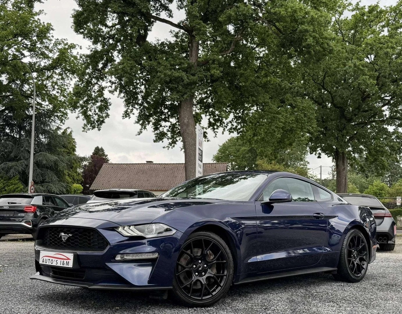 Ford Mustang 2.3 EcoBoost Automaat Leder Zetelkoeling Garant, Automaat, 4 zetels, Gebruikt, Zwart