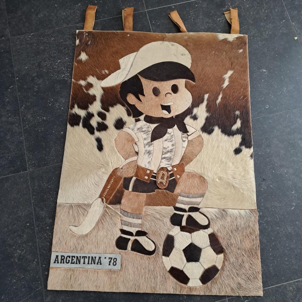 Gauchomascotte van koeienhuid, Worldcup ️️⚽️ Argentinië 1978, Ophalen, Gebruikt, Overige typen