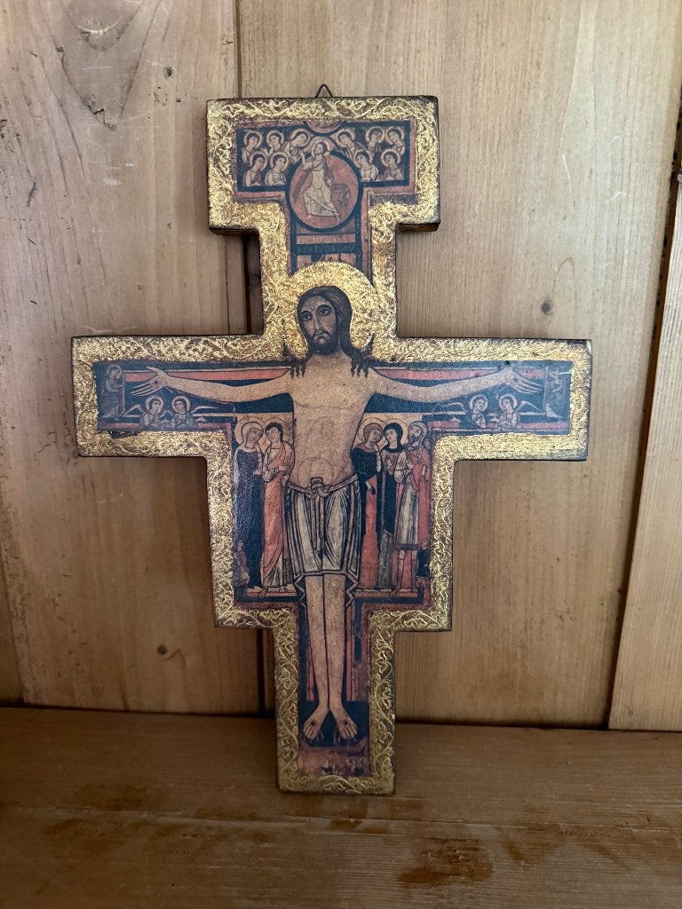 San Damiano kruisbeeld, Verzamelen, Ophalen of Verzenden, Gebruikt, Overige typen, Christendom | Katholiek