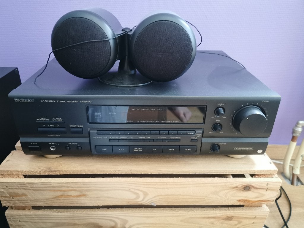 Technics SA-GX470 ampli hi-fi vintage Dolby 4.1, Enlèvement, Utilisé, Haut-parleurs