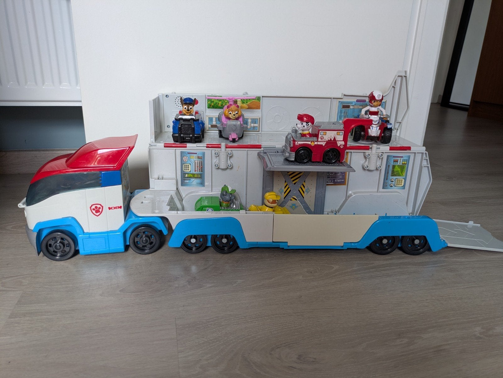 Paw Patrol vrachtwagen/hoofdkwartier met Ryder en pups, Kinderen en Baby's, Ophalen