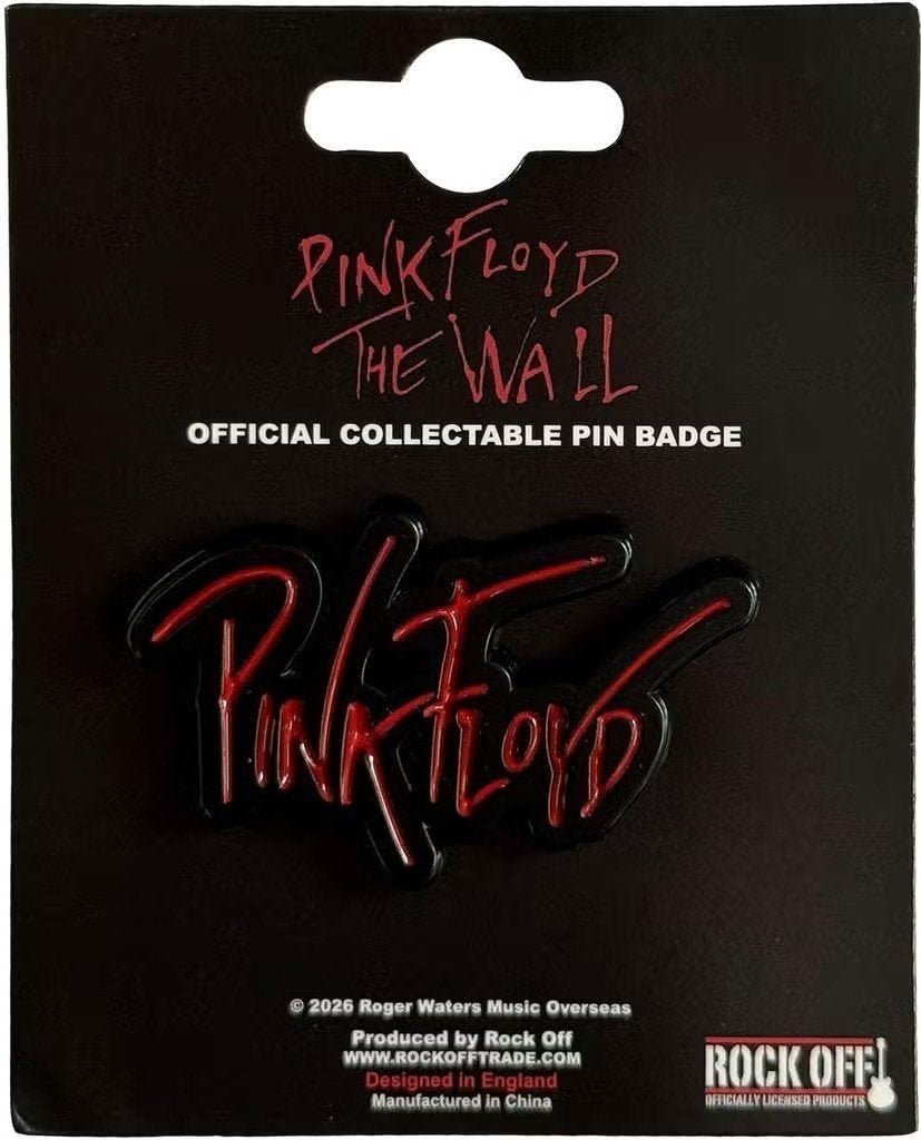 Pink Floyd The Wall Text Logo - Pin officiële merchandise, Ophalen of Verzenden, Nieuw