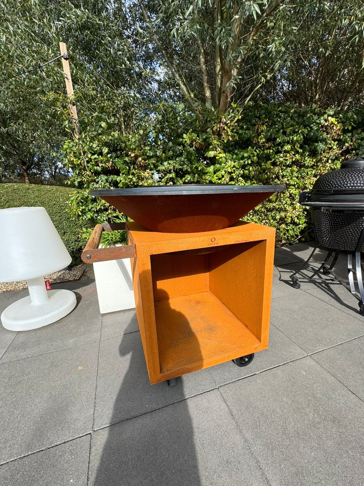 ofyr 100 Pro Classic Storage cortenstaal Gratis hoes +spatel, Tuin en Terras, Buitenkeukens, Ophalen, Houtskool, Nieuw, Ofyr