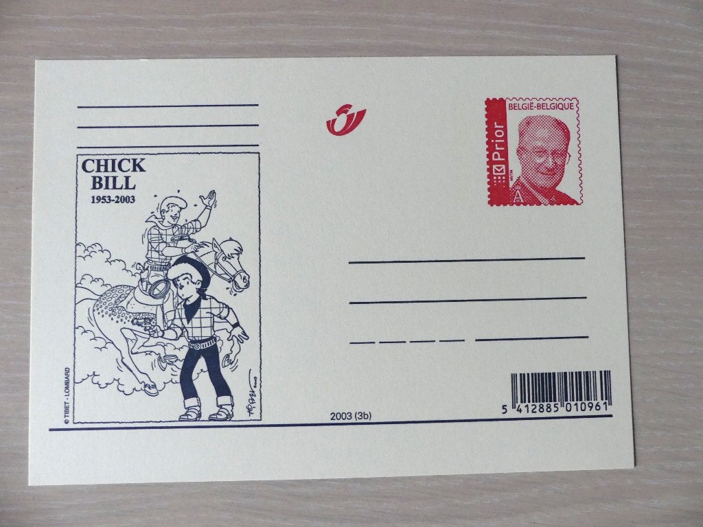 2003 : Carte postale illustrée - neuve :  CHICK BILL, Enlèvement ou Envoi, Non oblitéré