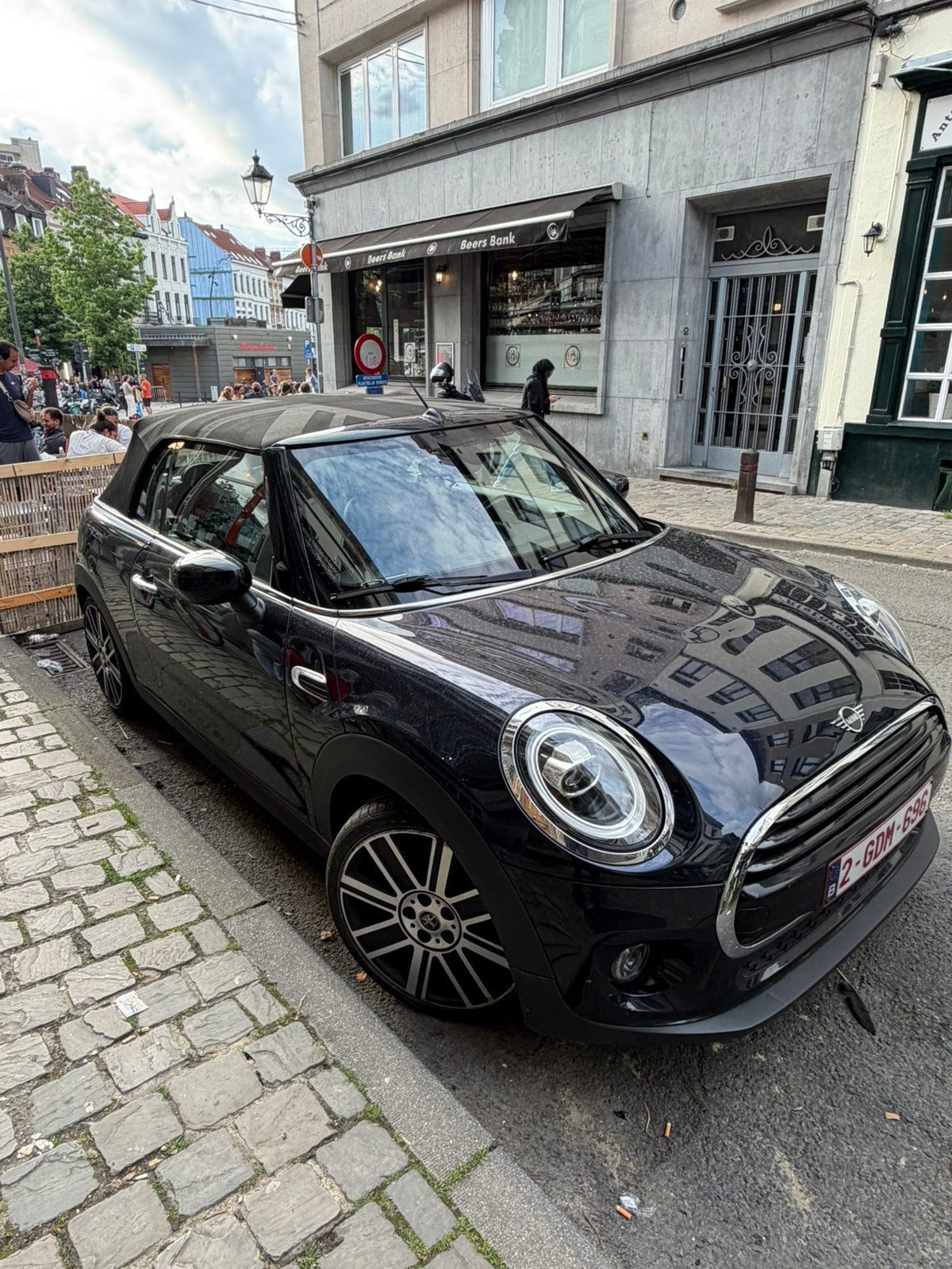 Mini Cooper Cabrio, Auto's, Mini, Automaat, Cabriolet, Zwart, Leder