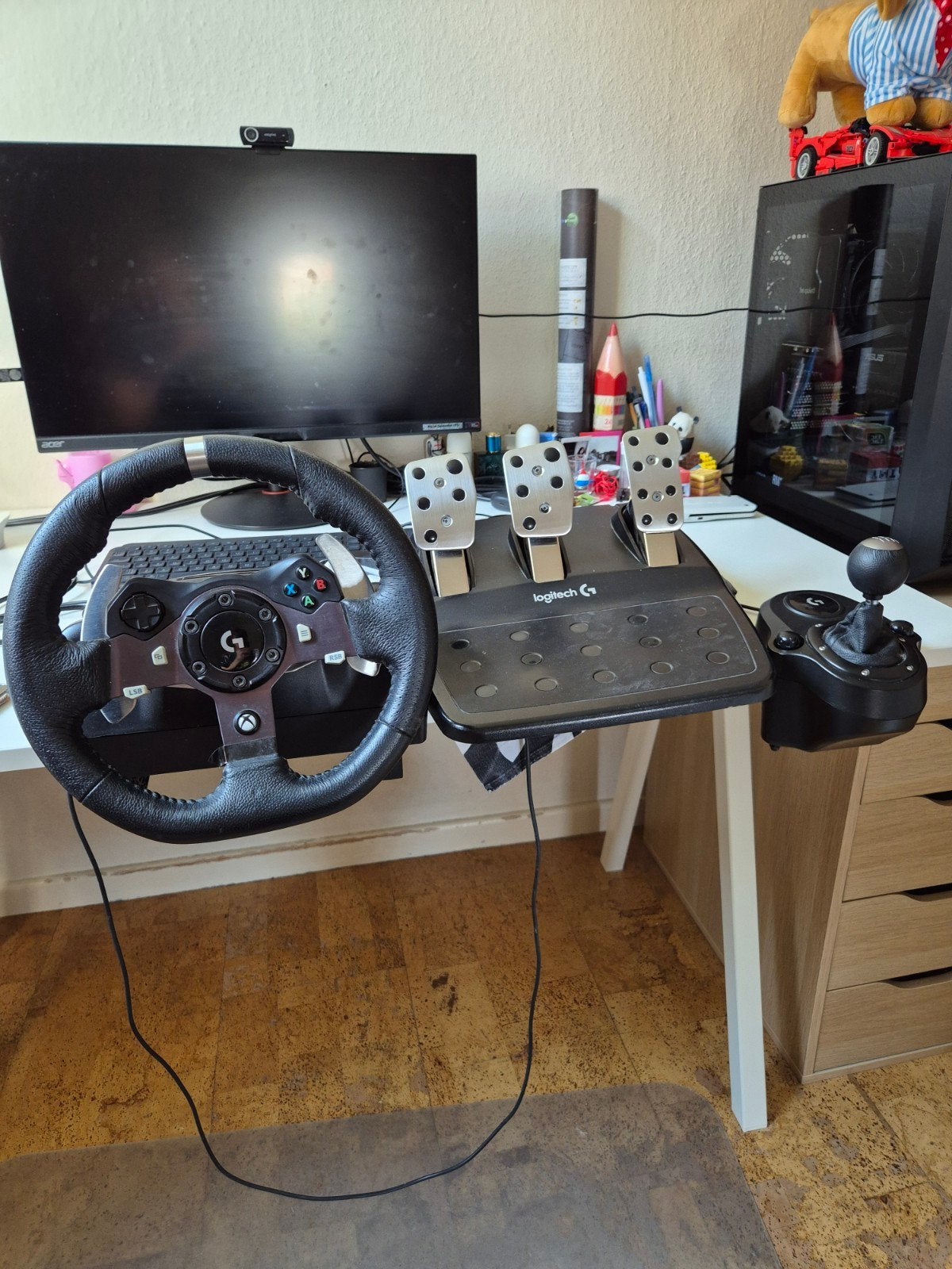 Logitech G920, stuurwiel+pedaal+versnellingspook, Ophalen