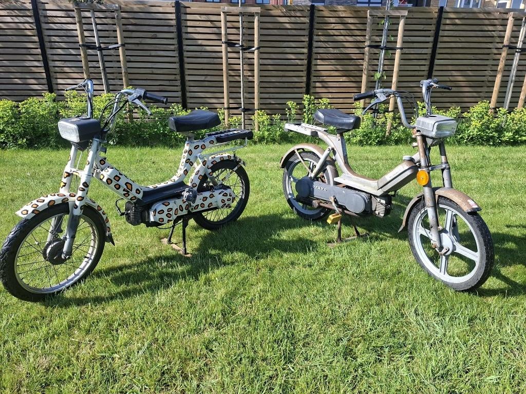 2X Vespa Bravo, Fietsen en Brommers, Ophalen, Klasse A (25 km/u), Overige merken