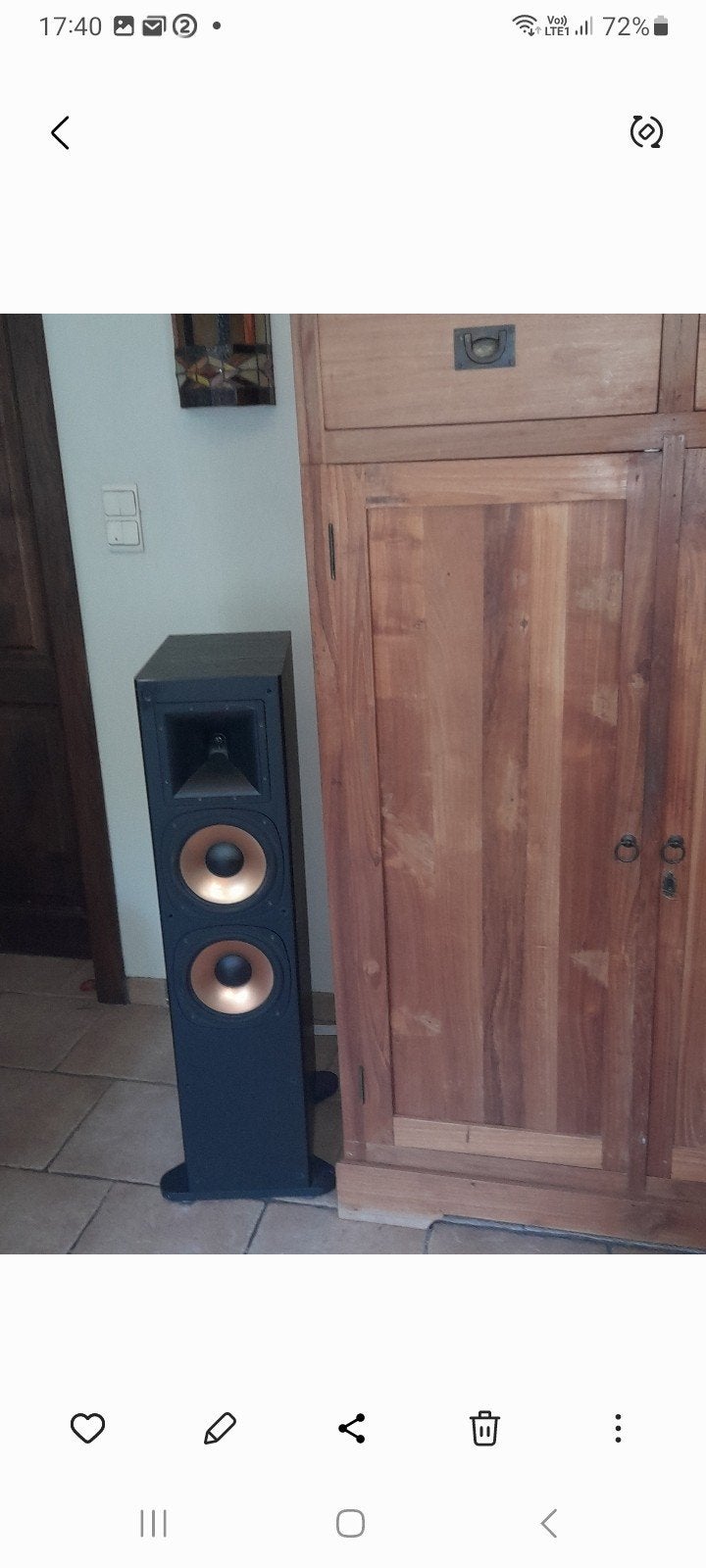 luidsprekers Klipsch RF-3, Enlèvement